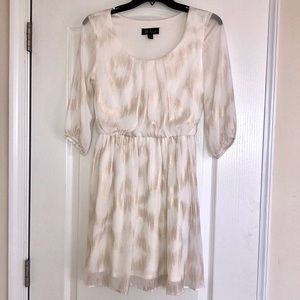 White Flowy Mini Dress